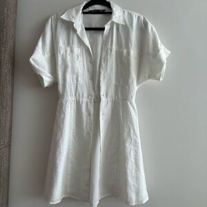 ZARA white linen Spring Summer Dress